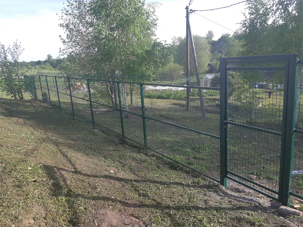 3D ограда зеленого цвета